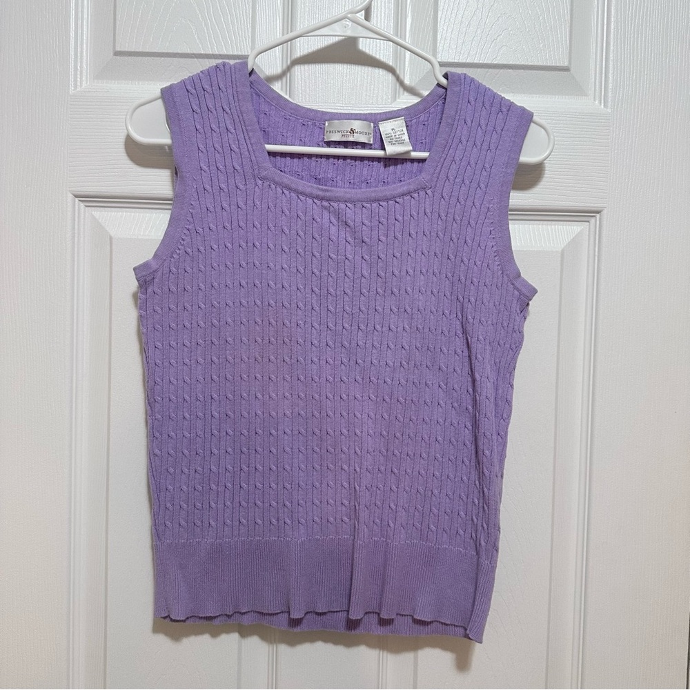 Preswick & Moore Lavender Knit Top